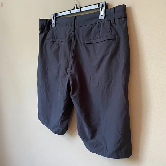 Hang Ten Men's Size 36 11" Flat Front Plaid Hybrid Shorts Navy Beach Casual - Picture 12 of 16